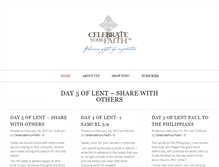 Tablet Screenshot of celebrateyourfaithblog.com